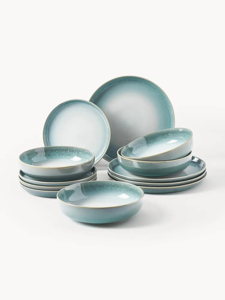 Westwing Collection Набор посуды из каменной керамики Havana на 4 персоны, 12 предметов, арт. S22275