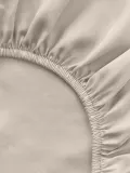 Westwing Collection Простыня на резинке Comfort для топпера, бежевая — фото 8