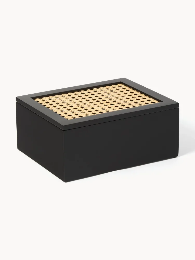 Westwing Collection Шкатулка для украшений Carina с венским плетением на крышке