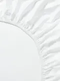 Westwing Collection Простыня на резинке Premium из хлопкового сатина, белая — фото 2