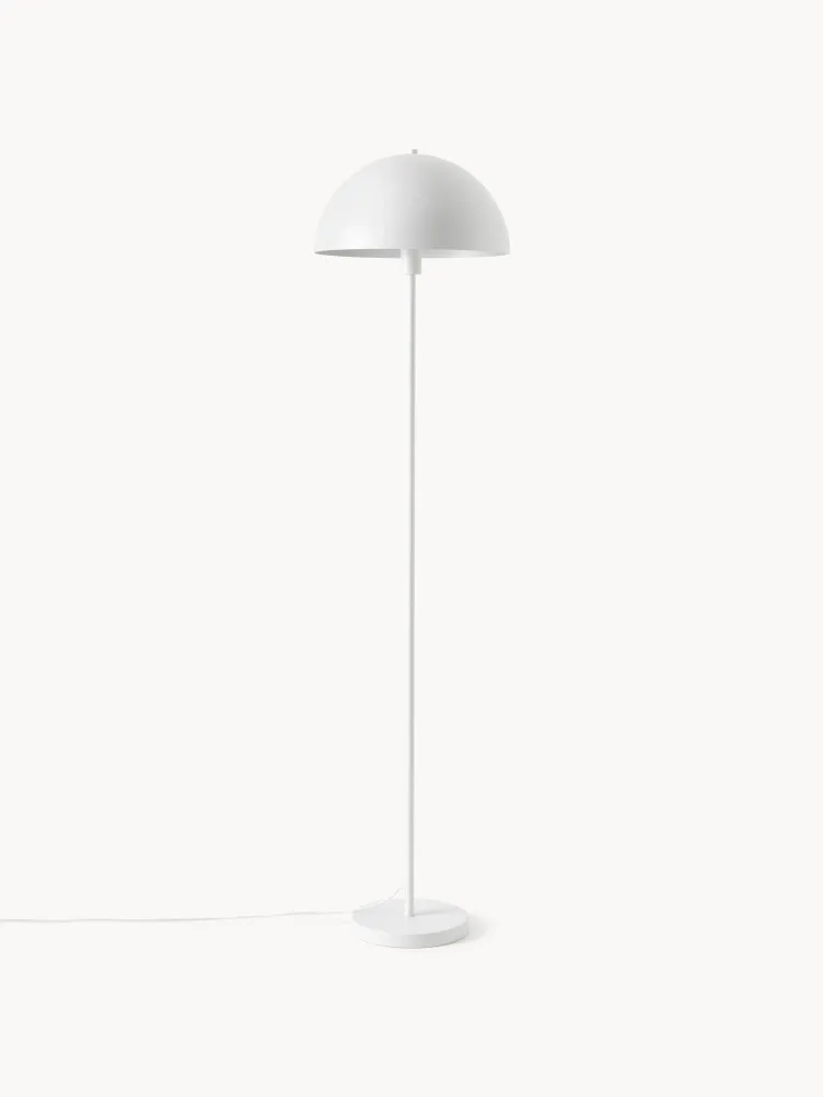 Westwing Collection Напольный светильник Matilda с металлическим абажуром, В 164 см, Белый