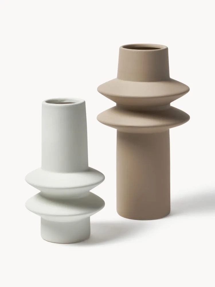 Westwing Collection Комплект ваз из каменной керамики Isen, 2 предмета