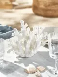 Westwing Collection Статуэтка Coral в форме коралла из полимерной смолы, Ш 22 × В 17 см, Белый — фото 6