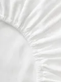 Westwing Collection Простыня на резинке Biba, белая — фото 2