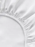 Westwing Collection Простыня на резинке Comfort для топпера, белая — фото 2
