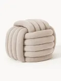 Westwing Collection Пуф Twist плетёный, Ш 54 × В 45 см, Светлый бежевый — фото 7
