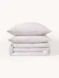 Westwing Collection Пододеяльник Odile из муслина, Ш 135 × Д 200 см, Светлый розовый — фото 4
