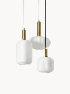 Westwing Collection Светильник подвесной Candela, белый с чёрным и золотистым