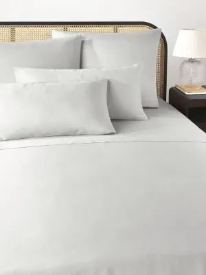 Westwing Collection Простыня сатиновая Comfort, светло-серая