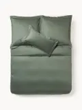 Westwing Collection Пододеяльник Premium темно-зеленый — фото 6