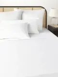 Westwing Collection Простыня Comfort из хлопкового сатина, белая — фото 1