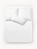 Westwing Collection Простыня Comfort из хлопкового сатина, белая — фото 2