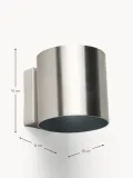 Westwing Collection Настенный светильник Roda, серебристый матовый — фото 2