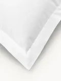 Westwing Collection Наволочка Premium из хлопкового сатина белая — фото 3