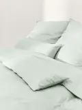 Westwing Collection Пододеяльник Comfort из хлопкового сатина, Ш 135 × Д 200 см, Шалфейный зелёный — фото 7
