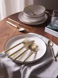 Westwing Collection Набор столовых приборов Miles, 5 предметов, Золотой — фото 5