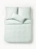 Westwing Collection Пододеяльник Odile из муслина, Ш 135 × Д 200 см, Шалфейный зелёный — фото 3