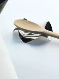 Alessi Подставка под ложку Blip из нержавеющей стали — фото 4