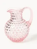 Кувшин Anna von Lipa Hobnail из выдувного стекла, 2 л, розовый — фото 1