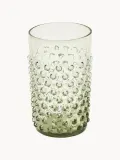 Anna von Lipa Набор стаканов Hobnail из выдувного стекла, 6 шт., 200 мл, зелёные — фото 1