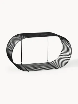 Aytm Полка настенная Curva 61х33 см, чёрная