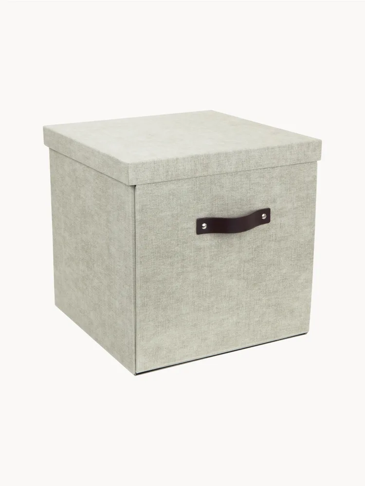 Bigso Box of Sweden Коробка для хранения Logan с крышкой и кожаной ручкой, арт. G02359