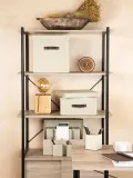 Bigso Box of Sweden Коробка для хранения Logan с крышкой и кожаной ручкой, арт. G02359 — фото 4