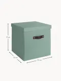 Bigso Box of Sweden Коробка для хранения Logan с крышкой и кожаной ручкой, арт. G77561 — фото 2