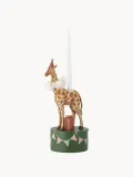 Bloomingville Mini Подсвечник детский Flor в виде жирафа из полирезина, высота 25 см, разноцветный — фото 1