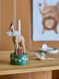 Bloomingville Mini Подсвечник детский Flor в виде жирафа из полирезина, высота 25 см, разноцветный — фото 3