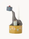 Bloomingville Mini Подсвечник детский Flor в виде морского льва из полирезина, высота 19 см, разноцветный — фото 2