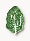 Bordallo Pinheiro Блюдо Cabbage с ручной росписью, в форме листа капусты, компактное — фото 1
