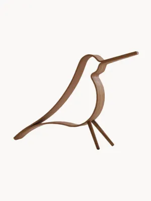 Cooee Design Декоративный объект Woody Bird ручной работы, Ш 20 × В 14 см, Светлое дерево натуральное