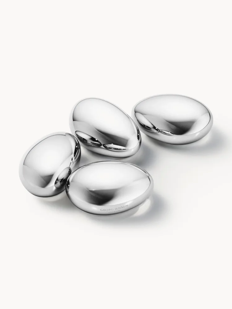 Georg Jensen Набор камней для виски Sky из нержавеющей стали, 4 предмета