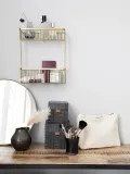 House Doctor Полка для ванной комнаты Bath, Ш 28 × В 33 см, Золотой — фото 4
