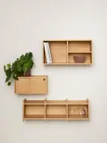 Hübsch Home Полка настенная Herringbone с узором ёлочка, 40х20 см — фото 3