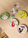 &klevering Набор тарелок десертных из доломита De La Mer ручной росписи, 4 предмета — фото 8