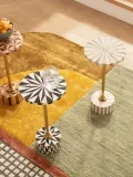 Kare Design Стол журнальный приставной Domero ручной работы, круглая столешница МДФ на металлическом каркасе, диаметр 25 см, высота 50 см — фото 6