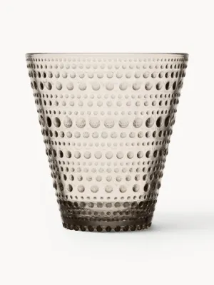 Iittala Набор стаканов Kastehelmi из стекла, 2 шт., 300 мл, бежевые