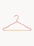 Mustard Made Комплект вешалок-плечиков Adult Top, 10 штук, Ш 39 × В 20 см, Красный — фото 1