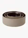 OYOY Zoo Миска для животных Sia керамическая для кошек и собак, Ø13 x 5 см, 380 мл, снаружи бежевая, внутри тёмно-коричневая — фото 2