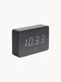 Karlsson Будильник электронный Square с LED-дисплеем и питанием от USB, дата и температура, 15х10 см, чёрный — фото 1