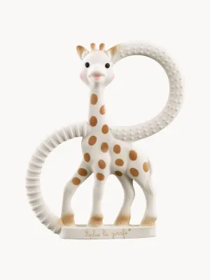 Прорезыватель для зубов Sophie la Girafe из натурального каучука, 9х12 см, белый с коричневым