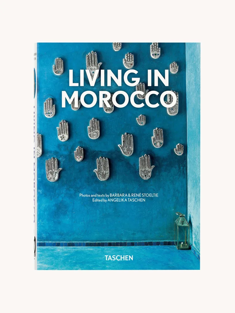 TASCHEN Книга-альбом Living in Morocco о марокканских домах и интерьерах, твёрдый переплёт, 512 страниц, 16х22 см