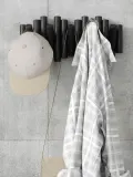 Umbra Вешалка настенная Picket с пятью выдвижными крючками из сосны, 38х17 см, чёрная — фото 5