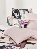 Westwing Collection Пододеяльник Flora из хлопкового сатина, Ш 135 × Д 200 см, Светлый розовый — фото 1