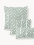 Westwing Collection Наволочка Mirja, Ш 65 × Д 65 см, Шалфейный зелёный — фото 7