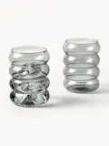 Westwing Collection Набор стаканов Bubbly из боросиликатного стекла, 4 шт., 320 мл, серые — фото 4