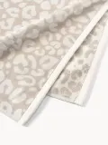 Westwing Collection Полотенце банное Leo, гостевое полотенце XS, Ш 30 × Д 30 см, 2 предм., Бежевый — фото 4