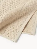 Westwing Collection Полотенце банное Katharina, гостевое полотенце XS, Ш 30 × Д 30 см, 2 шт., Бежевый — фото 3